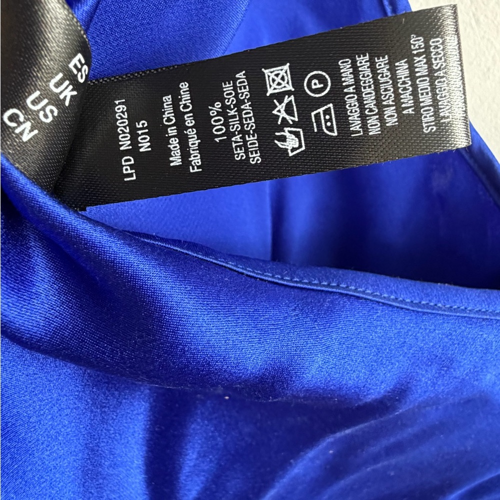 La Perla Royal Blue Slip Dress - Picture 10 of 11